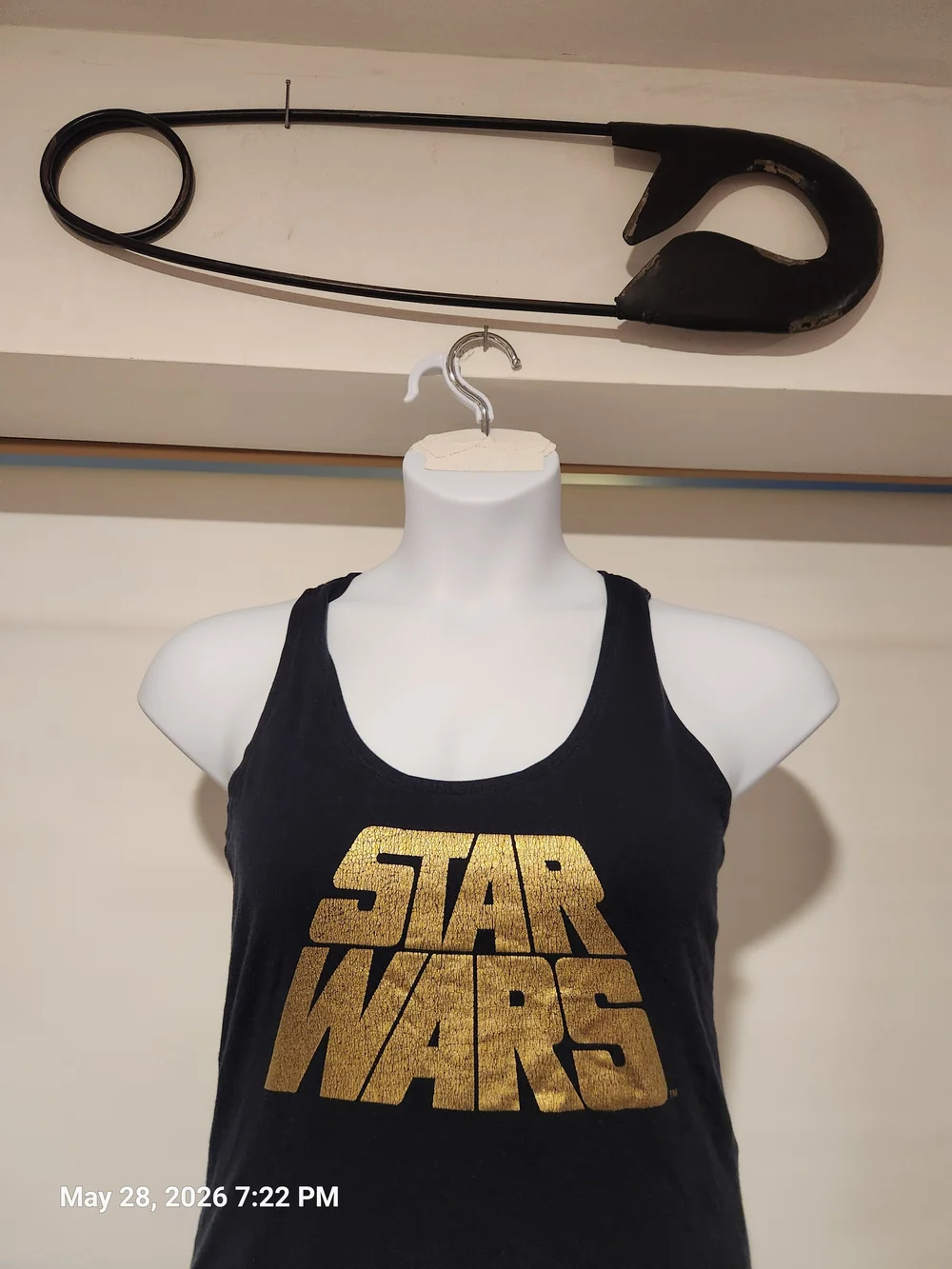 Star Wars Women Black and Gold Tank Pajama Set